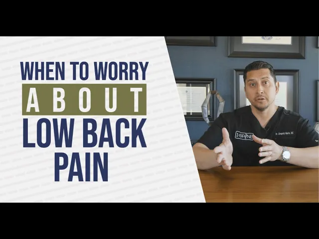 When to Worry About Low Back Pain | Chiropractor for Low Back Pain in Lubbock, TX
